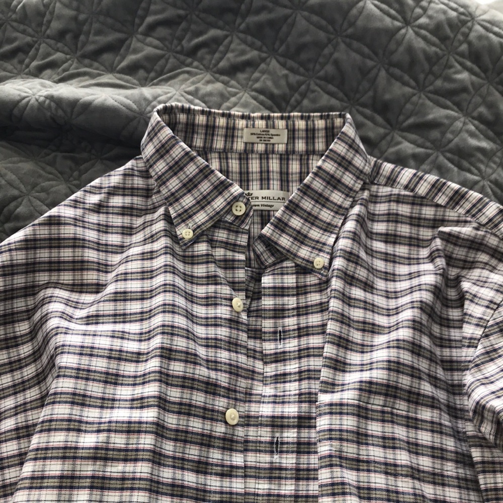 EUC Peter Millar crown vintage button down large